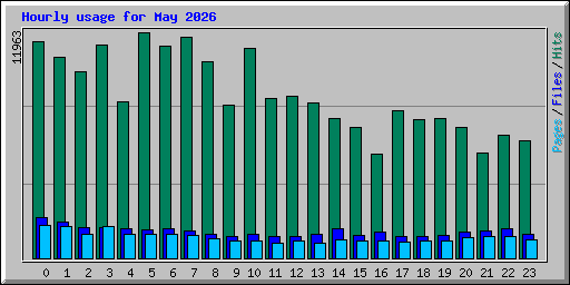Hourly usage for May 2026